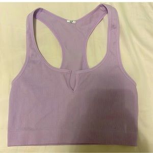 two crop tips lavender and black very cute